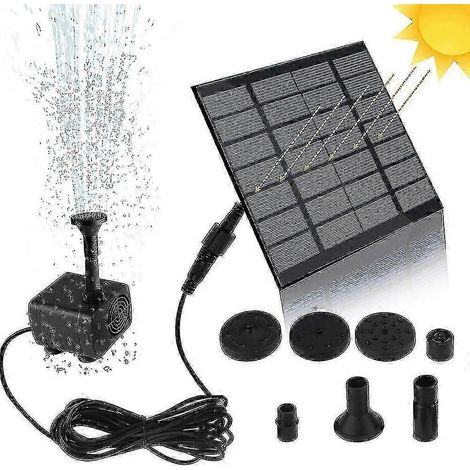 25-26 Bassin solaire, pompe à eau, fontaine et élément d'eau de jardin, adaptés aux décorations à petite échelle. (1/3)