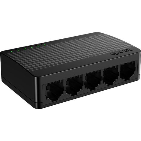 Tenda SG105M - 5x Gigabit Desktop Ethernet Mini Switch, 10/100/1000 Mb/s, 10Gb/s, fanless (1/5)