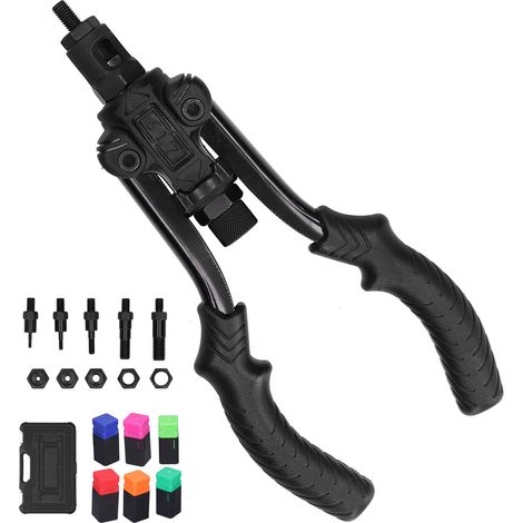 Pistolet à Rivets Manuel avec Kit de Rivets M3 à M12 pour Assemblage Métallique (1/5)