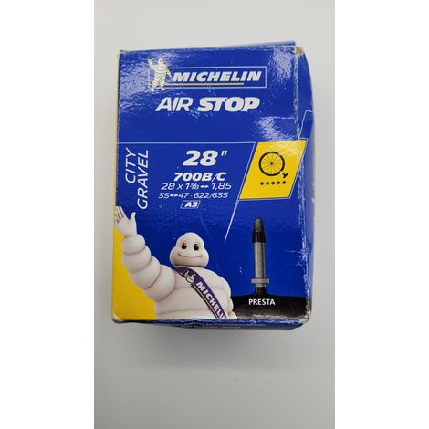 MICHELIN - Chambre à air vélo - A3 Air Stop 700x35-47 - Valve Presta - Haute résistance - Voir photos