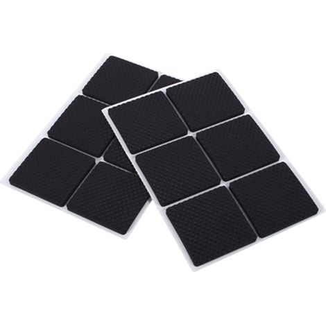 12pcs Black NOn slip Self Adhesive Floor Protectors Furniture Sofa Table Chair Rubber Feet Pads