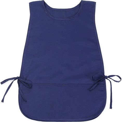 Tablier de Cuisine Tablier en polyester imperméable bleu Work Apron foncé pour la maison et la cuisine