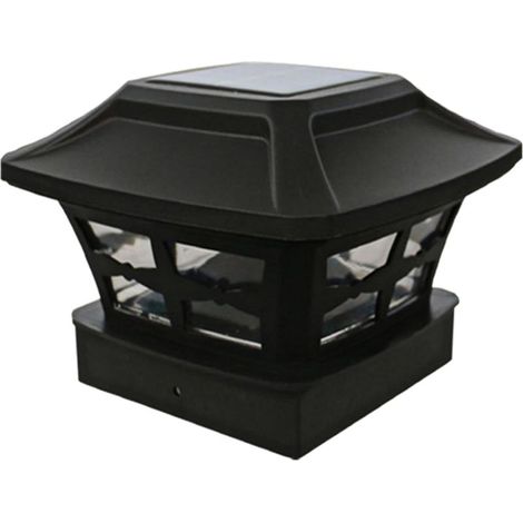1pièces Lampe Solaire Exterieur Sur Pilier Lampe De Jardin Solaire étanche Pour Clture De Cour Jardin (1/5)