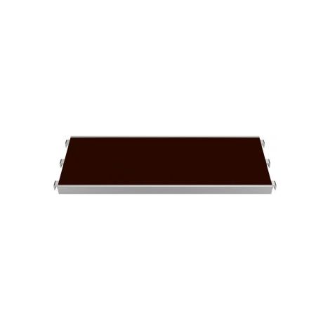 Layher – Plancher combi aluminium contreplaqué pour échafaudage multidirectionnel – Largeur 0,61m – Capacité de charge élevée – Pour chantiers humides