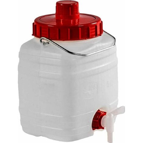 Bidone per alimenti "Demetra" in polietilene atossico con rubinetto, coperchio e sfiato -20 Lt (1/4)