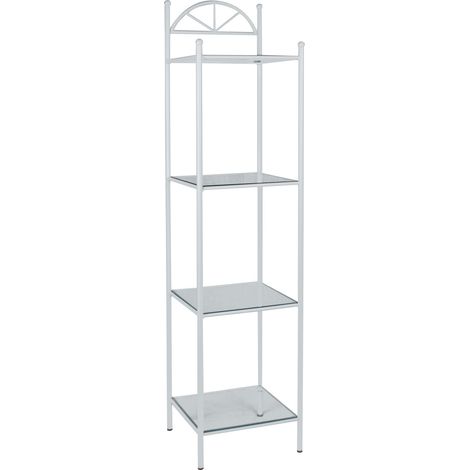 Etagere 4 Ripiani SOLE in Ferro Battuto Colori Ferro: Ferro - Dimensioni Etagere: 32 x 32 H. 138 (1/3)