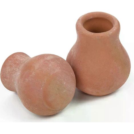 2 Mini-Blumentöpfe aus Keramik für Sukkulenten, geeignet für Pflanzen, Hochzeitsdekoration, Bastelarbeiten, Garten, Obstgärten und Zuhause (1/4)
