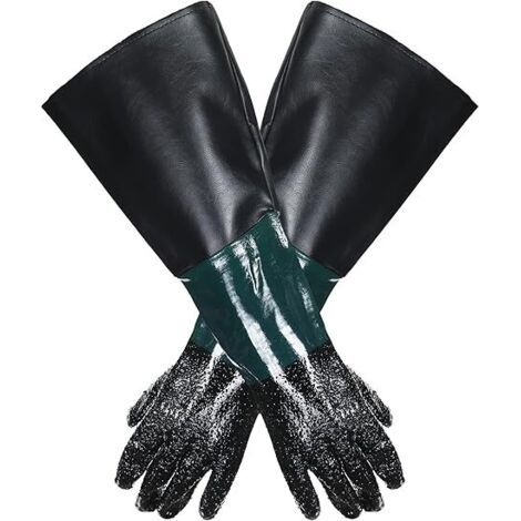 royaluxe -Paire de Gants sablage 60x30cm pour Microbilleuse Sableuse (1/5)