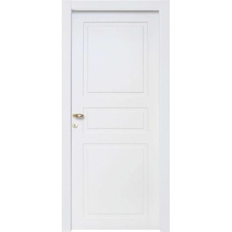 PORTA BUGNA 210X90 CM LACCATO BIANCO