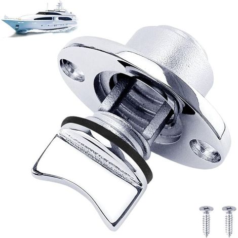 Bouchons de vidange pour bateauxMarine Plug Kit Acier inoxydable - Scellé, inoxydable, avec bouchon de vidange pour kayak, anneau d'étanchéité étanche pour kayak,fontaine à poisson, Noir (1/5)