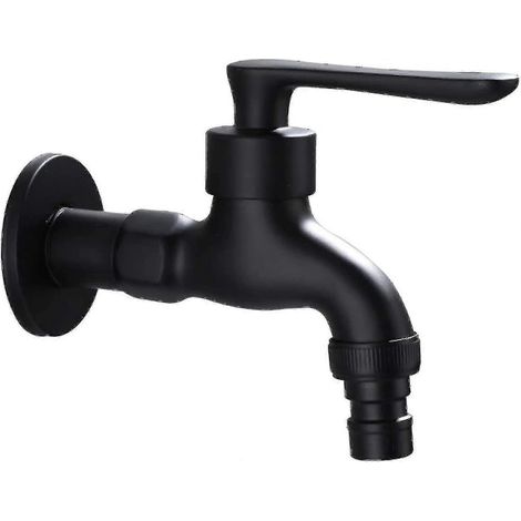 Grifo exterior vintage de agua fría, entrada/salida de 1/2", grifo mezclador monomando, para jardín y lavado de coches. (1/5)