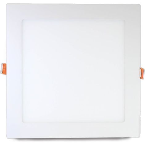 Downlight LED cuadrado extra plano de 18W blanco  LED de color: Blanco frío (6000-6500K) - Regulable: No