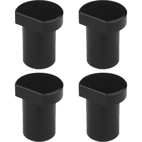 Set di 4 morsetti in lega di alluminio per banco da lavoro, pialla, tappo per foro di fissaggio da 19 mm/20 mm (nero 20 mm) (1/5)