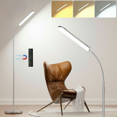 18W Gris Dimmable Lampadaire , 1800 Lumens LED Lampe sur Pied 2700K à 6500K Températures de Couleur avec Télécommande et Contrôle Tactile et 1H Minuterie, Lampadaire Haut pour Salon Chambre Bureau (1/5)