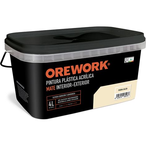 Pintura monocapa para interior - 4 l - Piedra