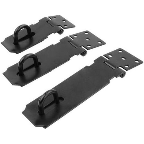 Moraillon de cadenas de sécurité, moraillon de porte en acier inoxydable avec cadenas en laiton imitation (taille : 3, 4, 5) (1/5)