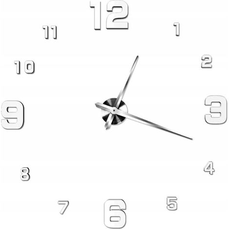 TG60137-1 silberne Wanduhr (1/5)