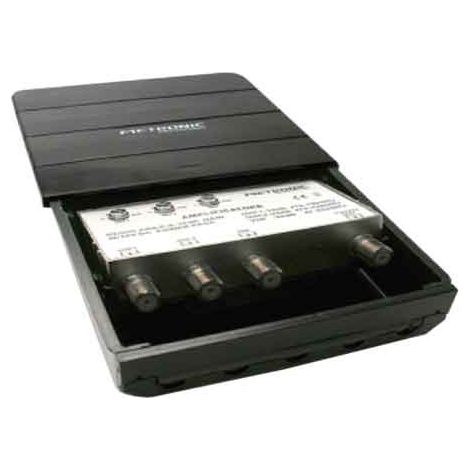 AMPLIFICATORE LTE DA ESTERNO 3 IN (UHF-UHF-VHF) - 2 OUT TV (1=12V) (1/2)
