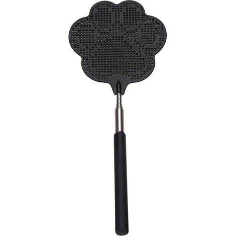 Tapette à mouches télescopique, tapette à mouches d'intérieur avec manche en acier inoxydable, 1 unité (1/5)