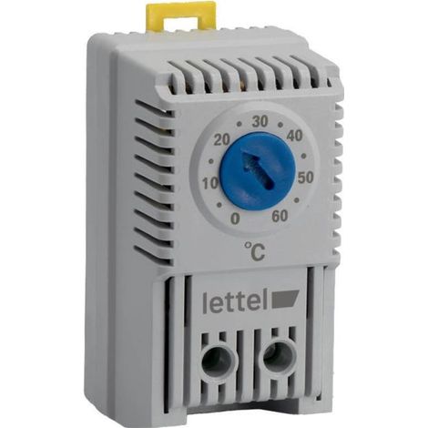 LETTEL - Thermostat de réfrigération NO pour régulation d'armoire électrique 0-60°C - GTA-THV-0-60 (1/2)