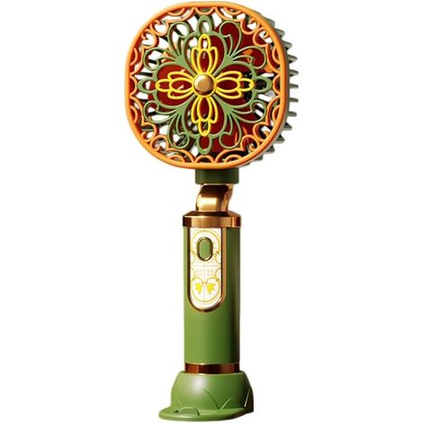Mini ventilateur floral portable 2026 avec support de téléphone, ventilateur de bureau portable rechargeable à 3 vitesses avec base, ventilateur de refroidissement personnel USB léger pour voyage (1/5)