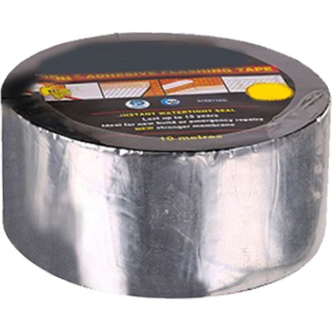 Ruban adhésif bitumineux auto-adhésif, imperméable, isolant thermique, pour la réparation de joints, rouleau de 10 cm x 10 m / 4 x 393,7 pouces (1/5)