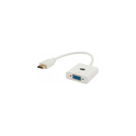 ADAPTADOR SAVIO CL-27/B HDMI (M) A VGA (H) BLANCO (1/2)
