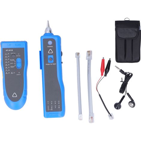 Testeur de câble réseau NF-801B, détecteur multifréquence à impulsions, localisateur de fils Ethernet, kit de diagnostic pour liaison de communication (1/5)