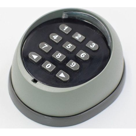 Clavier en métal pour ouvre-porte, clavier à code roulant 433 MHz, clavier de contrôle d'accès pour porte de garage de haute qualité, noir et gris (couleurs aléatoires) (1/5)