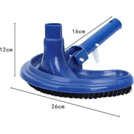 Accessoires de piscine Brosse pour aspirateur de piscine (coins), brosse de nettoyage pour spas et jacuzzis, poils en nylon, épuisette, nettoyeur de skimmer, brosse de piscine (1/5)