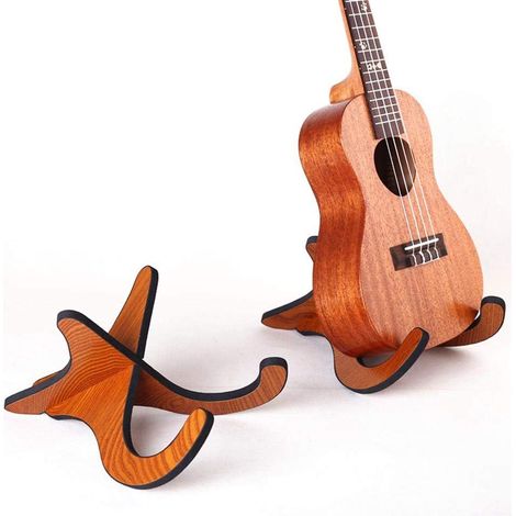 Support pliable en bois pour ukulélé, mandoline, violon, guitare ou banjo (1/5)