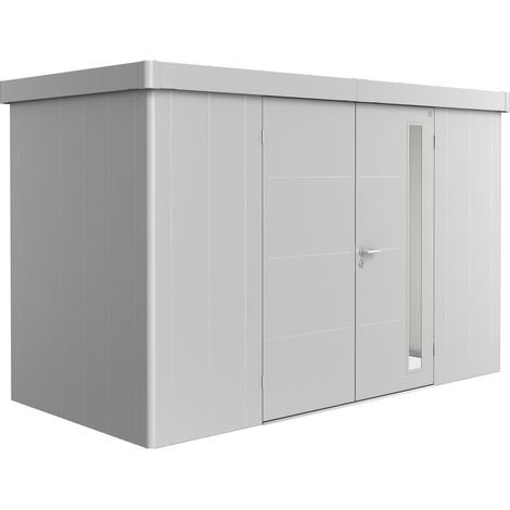 Casetta Neo 1D doppia porta, argento metallico (1/5)