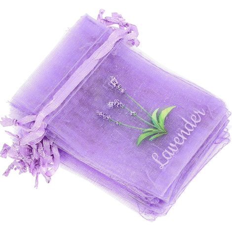 20 leere Beutel mit Kordelzug, 9 x 7 cm, atmungsaktives Netzgewebe, für Lavendel, Schmuck und zur Aufbewahrung im Haushalt vielseitig einsetzbar in Schubladen und Schränken (1/5)