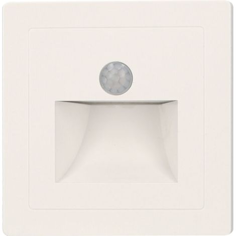 Lampe escalier détecteur mouvement PIR filaire 220V, LED 1W 6500K blanc, Portée 4m, Applique murale pour escalier couloir porche (1/5)