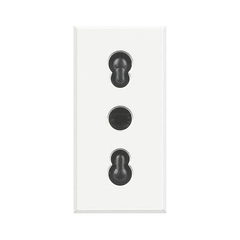 BTICINO Presa 2P+T 10/16A 250Vac - Bipasso Axolute Bianco