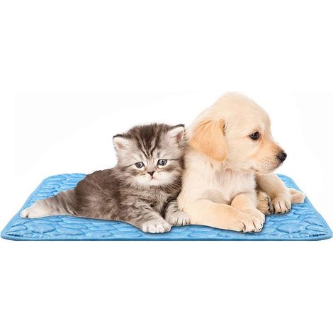 Kühlmatte für Hunde - 50 x 40 cm - Nylon-Polyester mit Baumwollpolsterung - Rutschfest und kratzfest - Für Hunde und Katzen (1/5)