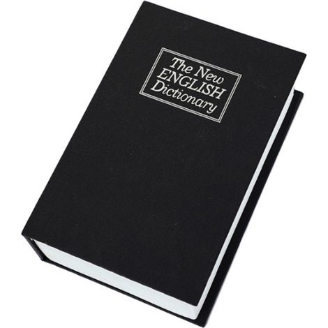 1 Coffre-fort livre, compartiment caché, tiroir dissimulé, fer plastique papier, clés argent documents bijoux (1/5)