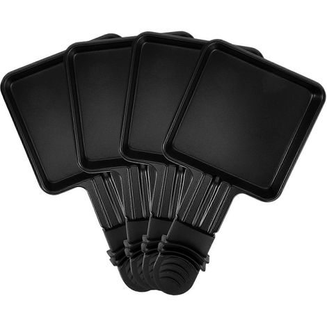 Filiyano-Lot de 4 mini-poêles à raclette carrées en acier inoxydable pour barbecue et fonte de fromage (1/2)