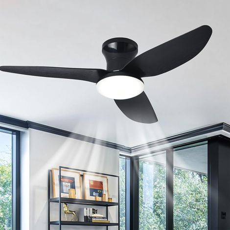 Grande Plafonnier Ventilateur de Plafond Salon Dimmable Télécommande LED Lustre Ventilateur De Plafond Réversible Silencieux Dc Lumiere Ventilateur Plafond 6 Vitesses Smart Pour Chambre (1/5)