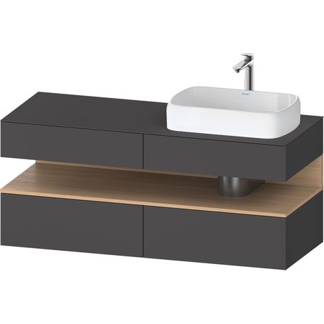 Duravit Collection One Meuble sous-vasque sur console, 2 tiroirs,