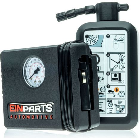 Kit di riparazione pneumatici auto EPAP10 (sigillante da 450 ml + compressore da 120 W) (1/5)