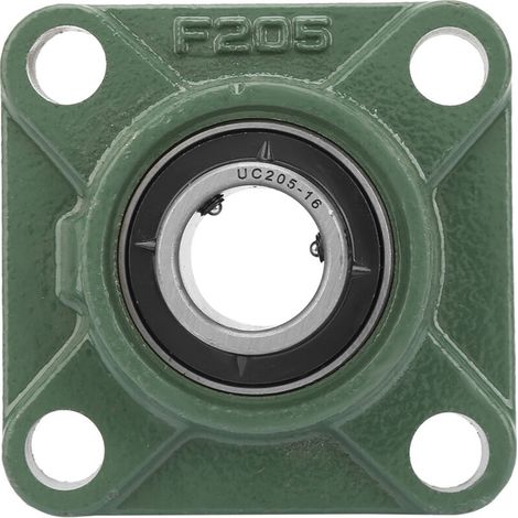 Palier à semelle carrée UCF205-16 pour roulement à billes, dimensions 30mm x 25.4mm, avec 4 trous de fixation. (1/5)
