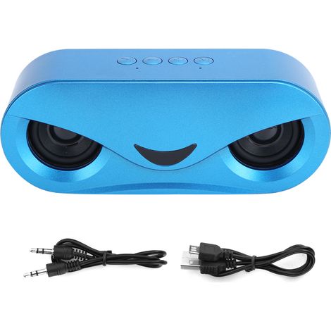 Enceinte Bluetooth Portable Double - Haut-Parleurs Stéréo - Lumière LED Synchronisée Avec la Musique - Batterie Intégrée - 1 Pièce (1/5)