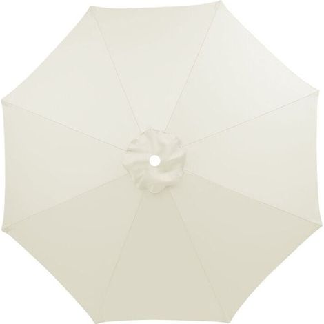 Grand auvent de rechange pour parasol de terrasse de 3 m à 8 baleines pour table d'extérieur, parasol de marché de rechange pour cour, jardin, plage, piscine, terrasse (auvent uniquement) (1/4)