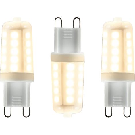 Litecraft Light Bulb G9 3.5 Watt Dimmable 3000K Warm White LED in Frosted - 3 Pack (1/2)