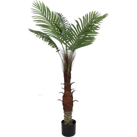 Künstliche, beleuchtete Palme, solarbetrieben, LED-beleuchtete künstliche Palme für Terrasse, tropische Partys, Garten, Poolbereich, Bar (1/5)