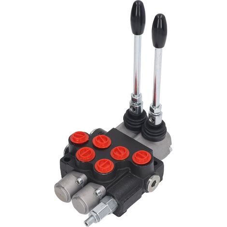 Distributeur hydraulique à double effet à 2 tiroirs pour tracteur-chargeur-remorque P40-2OT (1/5)