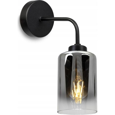LAMPADA DA PARETE UNICA ELEGANTE PARALUME IN VETRO