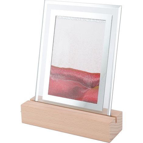 Veilleuse effet sable mouvant, lampe décorative innovante, lampe LED USB portable pour bureau, salon, table de chevet, rouge (1/5)