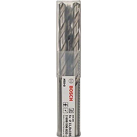 PRO trapano a spirale HSS-G, 11 x 128 x 195 mm, set da 5 pezzi (1/4)